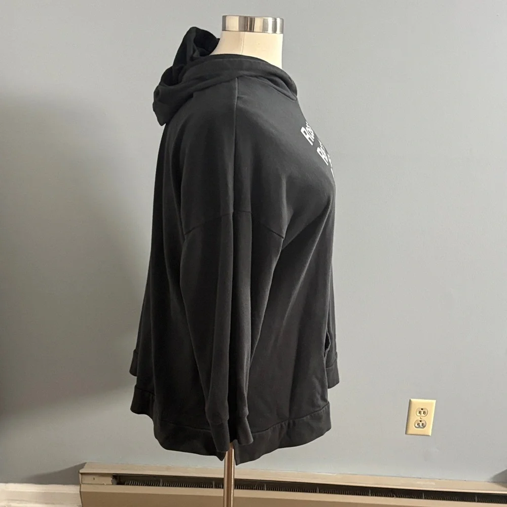 FRIENDS Black Hoodie with White Text - Picture 6 of 7